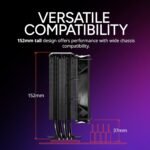 Cooler Master Hyper 212 PRO ARGB CPU Air Cooler – 120mm High Performance PWM Fan, 4 Copper Heat Pipes, Sleek Design Top Cover, Low Noise & Easy - Image 6