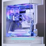 Phanteks Evolv X2 Mid-Tower, E-ATX, ATX Gaming PC Case, Vertical Airflow Design, Tempered Glass Panels, Brushed Aluminum Interior, Integrated ARGB Lighting, Silver White - Image 8