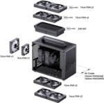 JONSBO/JONSPLUS Z20 Black Micro-ATX Mini Tower PC Case - Image 5
