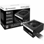 Thermaltake Smart 500W 80+ White Certified PSU, Continuous Power with 120mm Ultra Quiet Cooling Fan, ATX 12V V2.3/EPS 12V Active PFC Power Supply