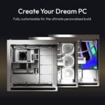 HAVN HS 420 Dual-Chamber Mid Tower PC Case ATX White | Hybrid Design, 11x 140mm Fan Slots & 3X 420mm Radiator Support, SimpliCable Cable Management, Tempered Glass, PWM Fan Hub - Image 2