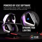 Corsair Void RGB Elite Wireless Gaming Headset – 7.1 Surround Sound – Omni-Directional Microphone – Microfiber Mesh Earpads – Up to 40ft Range – iCUE Compatible – PC, Mac, PS5, PS4 – White - Image 2