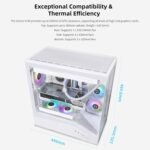 Lian Li Vector V100R Tempered Glass ATX Mid-Tower Computer Case White color - Image 11