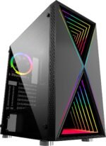 Bgears b-BlackWidow-RGB Black Gaming PC ATX case black color - Image 10