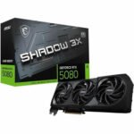 MSI RTX 5080 16G Gaming Shadow 3X OC Graphics Card (NVIDIA Blackwell Architecture)