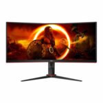 AOC CU34G2XP-B 34" 2K UWQHD (3440 X 1440) 180Hz UltraWide Curved Screen Gaming Monitor (Refurbished) 90day warranty
