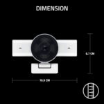Razer Kiyo V2 X Streaming Webcam: 1440p 60 FPS - Auto Focus - Built-in Microphone - Wide Angle Lense - Integrated Privacy Shutter - Works with OBS, Xsplit, Streamlabs, Discord, Zoom, Teams - White - Image 2