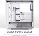NZXT H5 Flow RGB Compact ATX Mid-Tower PC Gaming Case – High Airflow Perforated Front Panel – White - Image 3
