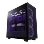 NZXT H7 Flow Tempered Glass Mid-Tower ATX Computer Case - Black - Image 3