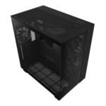 NZXT H9 Flow Tempered Glass ATX Mid-Tower Computer Case - Black - Image 8