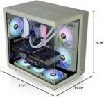 Thermaltake View 380 TG ARGB Matcha Green ATX Case - Image 2