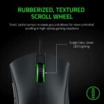 Razer DeathAdder Essential Gaming Mouse: 6400 DPI Optical Sensor - 5 Programmable Buttons - Mechanical Switches - Rubber Side Grips - Classic Black - Image 2
