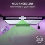 Razer Kiyo V2 X Streaming Webcam: 1440p 60 FPS - Auto Focus - Built-in Microphone - Wide Angle Lense - Integrated Privacy Shutter - Works with OBS, Xsplit, Streamlabs, Discord, Zoom, Teams - White - Image 4
