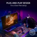 Razer Seiren V3 Mini USB Microphone: Condenser Mic - Supercardioid Pickup Pattern - Tap-to-Mute Sensor with LED Indicator - Shock Absorber - Ultra Compact - PC, Discord, OBS Studio, XSplit - Black - Image 3
