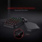 Redragon K585 DITI Wired One-Handed RGB Mechanical Gaming Keyboard, 42 Keys Type-C Professional Gaming Keypad w/Upgraded Hot-Swappable Socket, 7 Onboard Macro Keys & Detachable Wrist Rest - Image 2