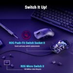 ASUS ROG Gladius III Core Wired Gaming Mouse – Right-Handed Ergonomic, 72g, 12K DPI, ROG Paracord, Push-Fit Switch Sockets/Hot-Swappable Switches, Gear Link Web-Based Configuration, PC/Mac Support - Image 3