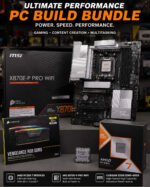 Bundle Combo with AMD Ryzen 7 9850X3D, Corsair Vengeance 32GB DDR5-6000 Kit, MSI X870E-P Pro WiFi AM5, CPU RAM Mobo Bundle - Image 5