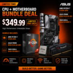 Bundle ASUS PRIME B550-PLUS AC-HES - RYZEN 7 7500G AM4 8-Core Desktop Processor - 16GB GSkill RipJawV RAM , or Similar Price DDR4  3200Mhz Memory