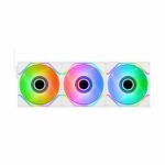 Thermaltake Swafan 120 EX Infinity ARGB 140 mm Pack of 3 Snow | ARGB PC Fan | MagForce 2.0 Magnetic Mount | Double Infinity Mirrors | Interchangeable Fan Blades | 140mm