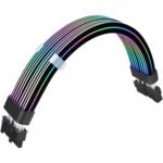 Thermaltake Tt Mod ARGB 8-Pin Cable; Illuminated Cable Extension; 345mm Length; 5V 3-Pin ARGB; 2x8-Pin Connectors;
