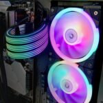 Thermaltake Tt Mod ARGB 24-Pin Cable; Illuminated Cable Extension; 285mm Length; 5V 3-Pin ARGB; 24-Pin Male and Female Connectors; - Image 2