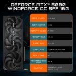 GIGABYTE GeForce RTX 5080 WINDFORCE OC SFF 16G Graphics Card, WINDFORCE Cooling System, 16GB - Image 9