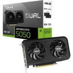 ASUS Dual GeForce RTX 5050 8GB GDDR6 Gaming Gaming Graphics Card | PCIe 5.0,