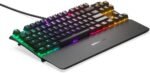 SteelSeries Apex 7 TKL Compact Mechanical Gaming Keyboard – OLED Smart Display – USB Passthrough and Media Controls – Linear and Quiet – RGB Backlit - Image 2