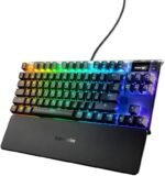 SteelSeries Apex 7 TKL Compact Mechanical Gaming Keyboard – OLED Smart Display – USB Passthrough and Media Controls – Linear and Quiet – RGB Backlit - Image 3