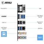 MSI PRO B550M-P WIFI6E ProSeries Motherboard (AMD Ryzen 5000 Series, AM4, DDR4, PCIe 4.0, SATA 6Gb/s, M.2, USB 3.2 Gen 2, HDMI/DP, Wi-Fi 6E, Bluetooth 5.2, mATX) - Image 3