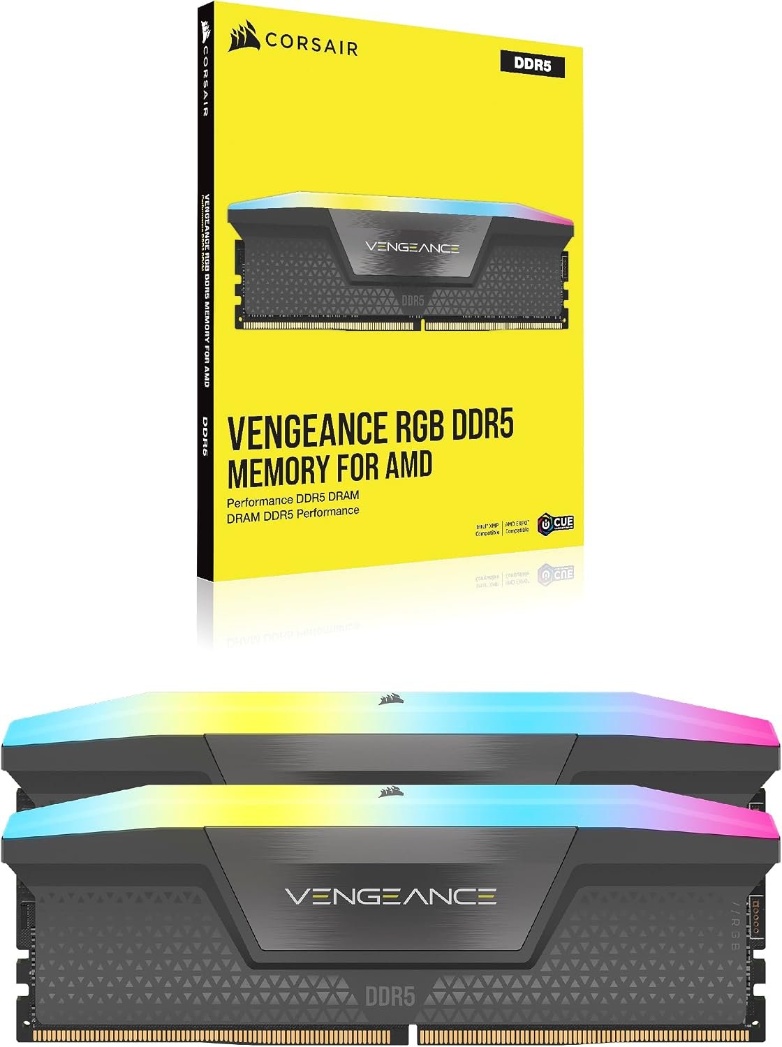 71hCUwOXx-L._AC_SL1500_ CORSAIR Vengeance RGB DDR5 32GB (2 x 16GB) Up to 6000MHz - Image 1