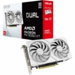 ASUS Dual Radeon RX 9060 XT 16GB GDDR6 White Edition Gaming Graphics Card