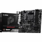 MSI PRO B550M-P WIFI6E ProSeries Motherboard (AMD Ryzen 5000 Series, AM4, DDR4, PCIe 4.0, SATA 6Gb/s, M.2, USB 3.2 Gen 2, HDMI/DP, Wi-Fi 6E, Bluetooth 5.2, mATX)