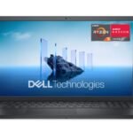 Dell 15 Laptop DC15255 - 15.6-inch FHD Touchscreen, AMD Ryzen 5-7530U, 16GB RAM, 256GB M.2 SSD, Black